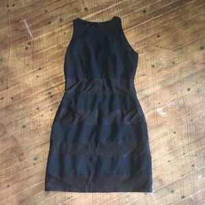 Laundry Shelli Segal Bodycon striped dress with satiny stripes